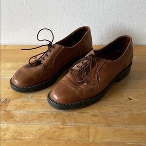 Classic Brown Leather Women's Shoes
